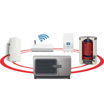 Hybrydowy System Grzewczy 1F R290 Airmax^3 5GT (2-6 kW) GTOP160/B60 Gbox Sinum Lite