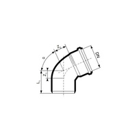 Kolano 30' MAGNAPLAST KG 2000 KGB, PP-md (zielony), DN 500 x DN 500 (wz x ww), do kanalizacji