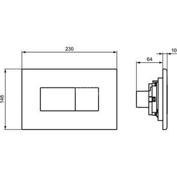 SOLEA PRZYCISK BIAŁY LOGO IS