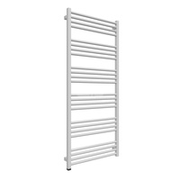 Grzejnik elektryczny TERMA FIONA ONE 600 x 1380 mm, kolor chrom, moc 600 W, podłączenie E8, kabel prosty bez wtyczki z maskownicą