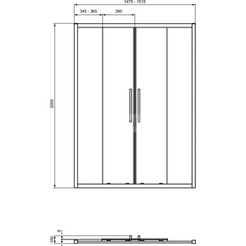 IS I.LIFE DRZWI POD. 150 UNH IC BRT/SIL