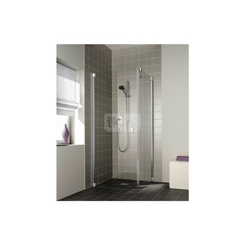 Kermi drzwi wahadłowe Raya 1KR 0930x 2000 GAK: 880-910 srebro wysoki połysk, szkło ESG przezroczyste z Clean