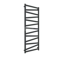 Grzejnik elektryczny TERMA VIPERA One 600 x 1470 mm, kolor czarny jak kruk RAL9005, moc 600 W, podłączenie E8, kabel prosty z wtyczką czarny