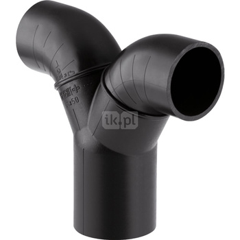 Trójnik GEBERIT HDPE PE 75 mm x 56 mm x 56 mm (króciec z tworzywa sztucznego do spawania/zgrzewaniania x króciec z tworzywa sztucznego do spawania/zgrzewaniania x króciec z tworzywa sztucznego do spawania/zgrzewaniania)