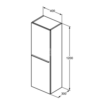 I.LIFE A SZAFKA 1/2 COLUMN1 DOOR GRG MTT
