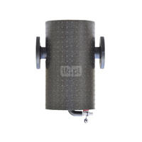 Filtroodmulnik koszowy FMK+ 300 – DN125 z wyposażeniem dodatkowym, z izolacją, malowany (z koszem filtracyjnym 500µm, zaworem spustowym i odpowietrznikiem ręcznym, z izolacją, malowany)