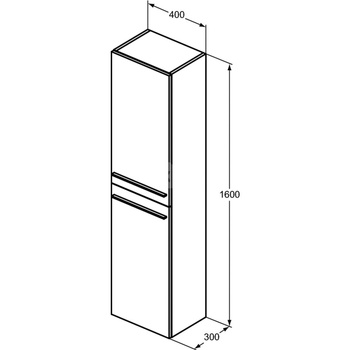 I.LIFE A SZAFKA 2 DOORS QGRY MTT